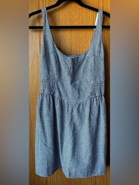 Hollister Gingham Sundress in Blue and White size XL